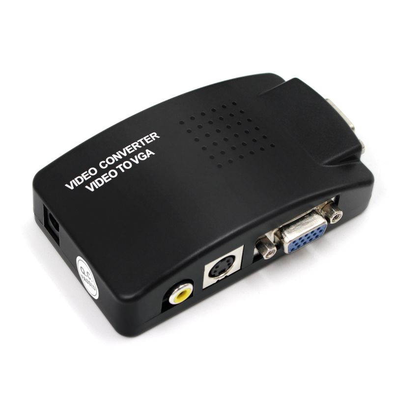 BNC to VGA Converter, BNC to VGA Video PC Converter Adapter Coaxial Monitoring Host Device to Display