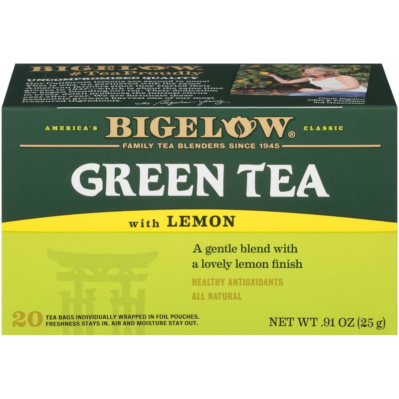 Bigelow Green Tea Bags with Lemon - 20ct