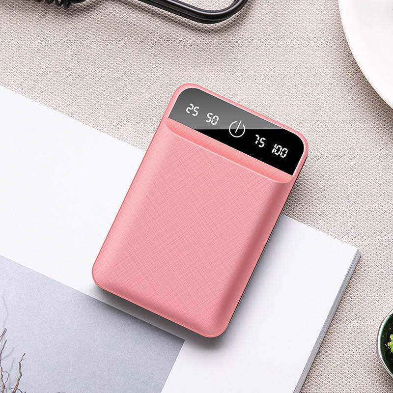 6,000mAh Power Bank Dual USB Output Portable Charger Powerbank Mini Charging Power Bank Travel External Mobile Battery Pack