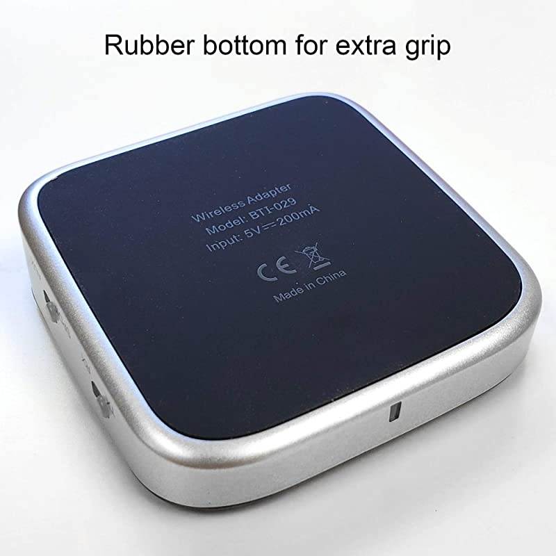 Low Latency 3.5mm Bluetooth 5.0 Adapter | Wireless Transmitter Receiver | Long Range | Compact Mini Portable | Audio for TV, PC, Stereos, Car, Auto, Speakers & Headphones