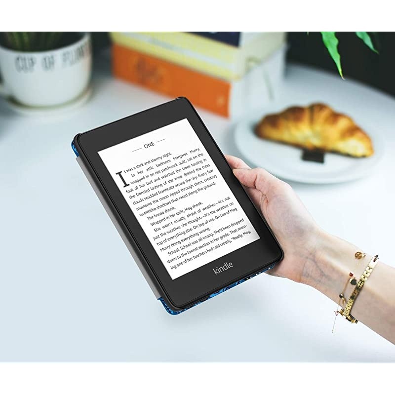 Case Fits Kindle Paperwhite (10th Generation, 2018 Releases), Thinnest Lightest Smart Shell Cover with Auto Wake/Sleep for  Kindle Paperwhite 2018 E-Reader - Black