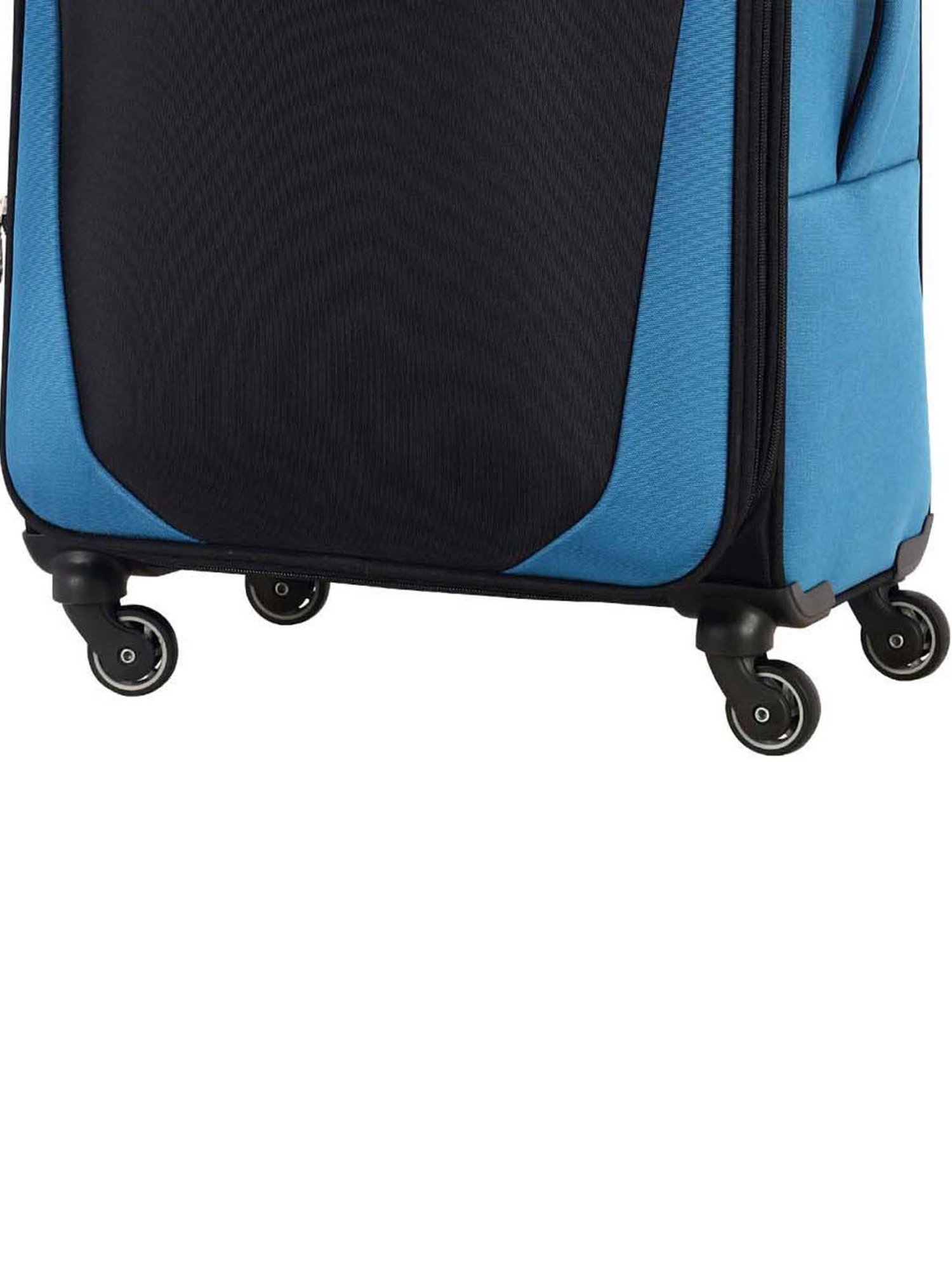 American Tourister Kansas Black Color Block Soft Cabin Trolley Bag - 40 cm
