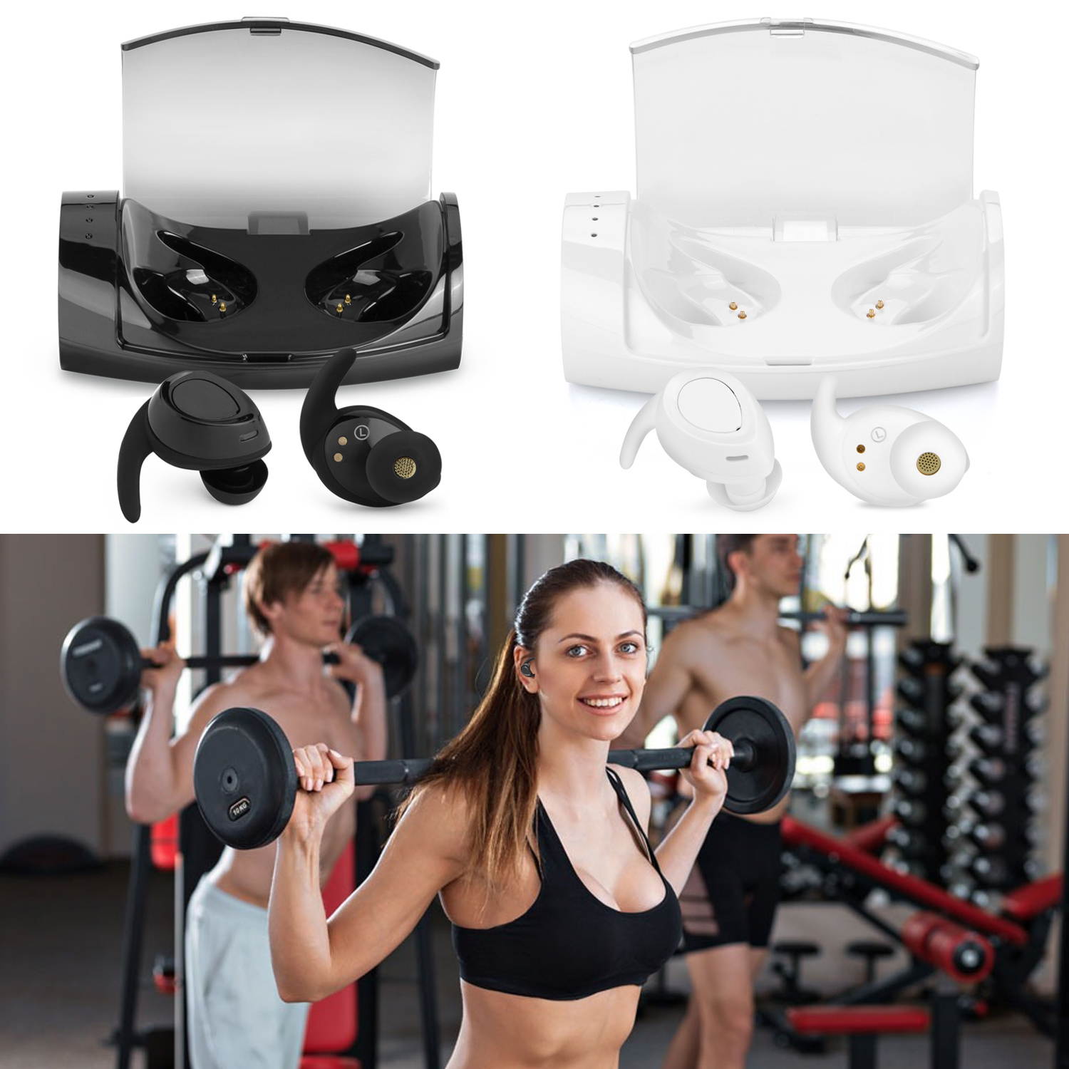 Twins Bluetooth Wireless Earphone Portable Mini Wireless Ear Bud Earphones