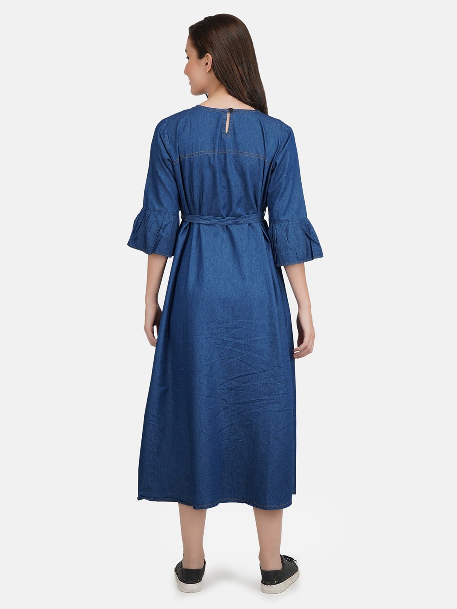 KOI SLEEPWEAR Blue Maternity Dress