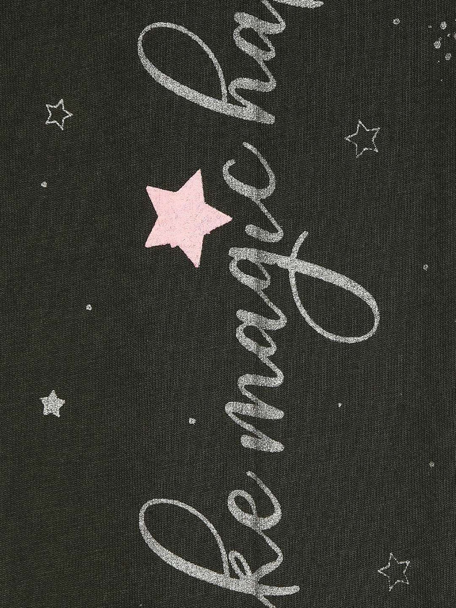 NINS MODA Kids Olive Green Printed Leggings