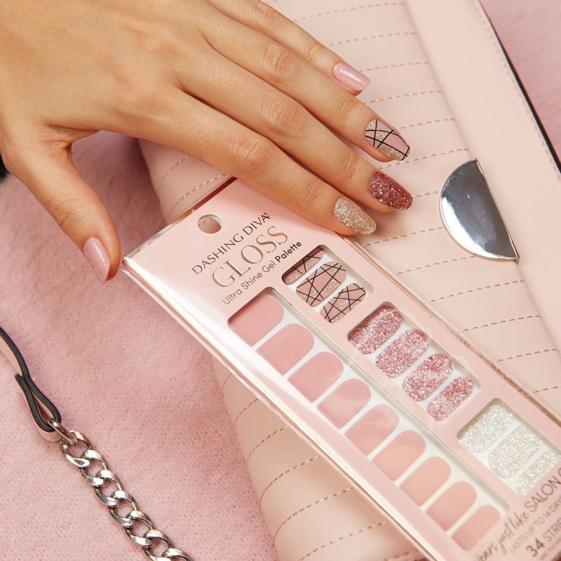 Dashing Diva Gloss Ultra Shine Gel Palette - Rose Sparkle