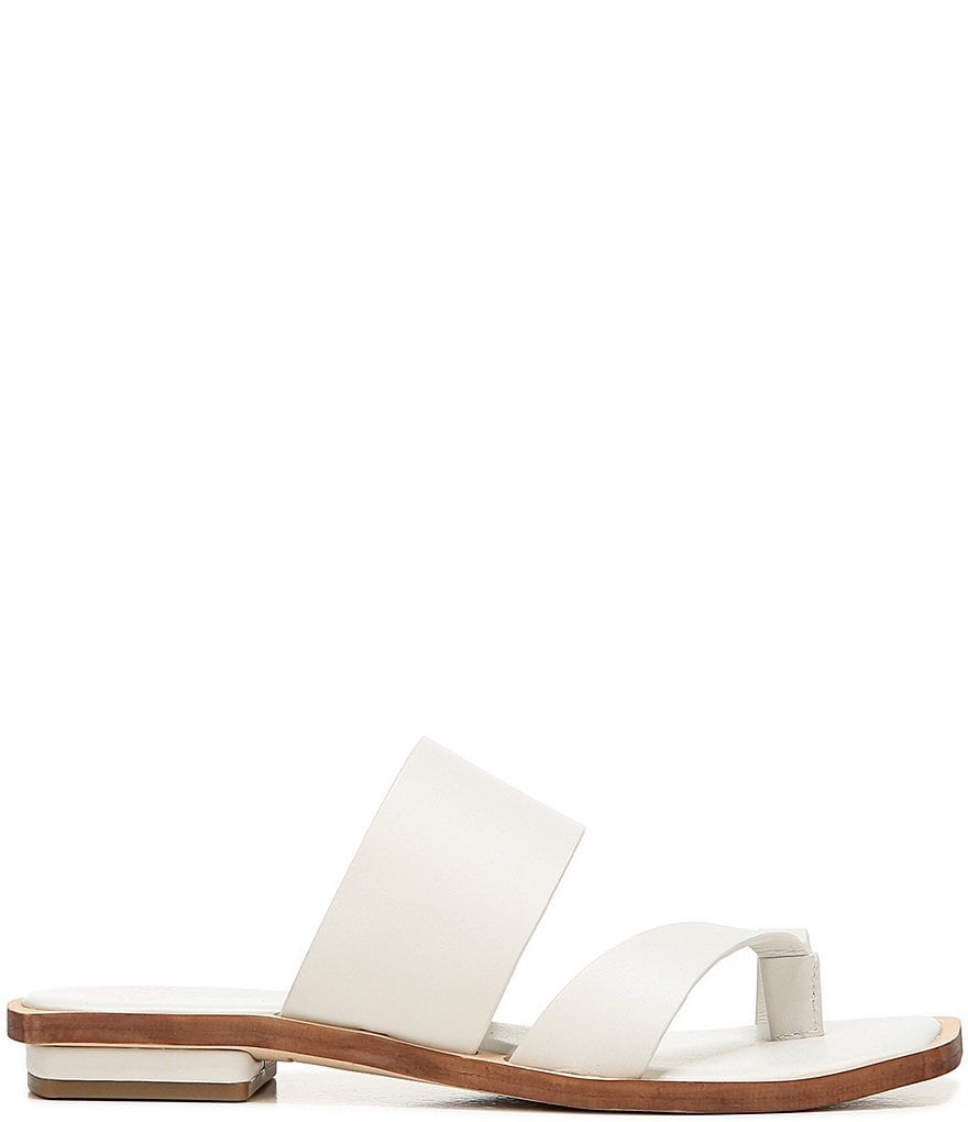 Sarto by Franco Sarto Ediana Leather Toe Ring Square Toe Sandals