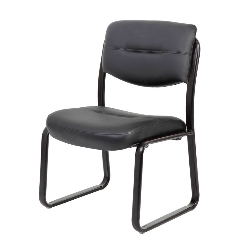 Sled Base Guest Chair Black - Boss