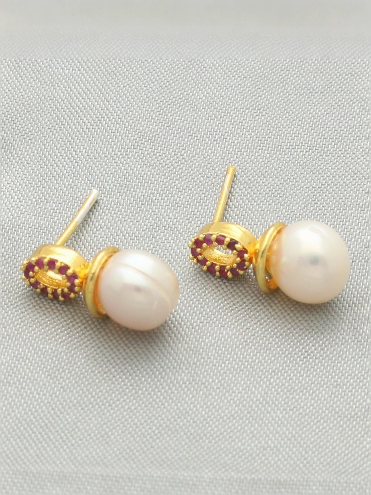 Sri Jagdamba Pearls Siddhi Pearl Earrings for Women and Girls