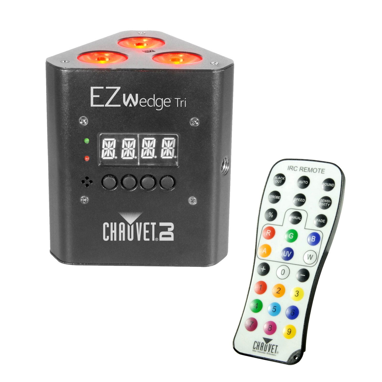 Chauvet DJ EZWedge Tri LED Wash Light with IRC-6 Infared Remote Control