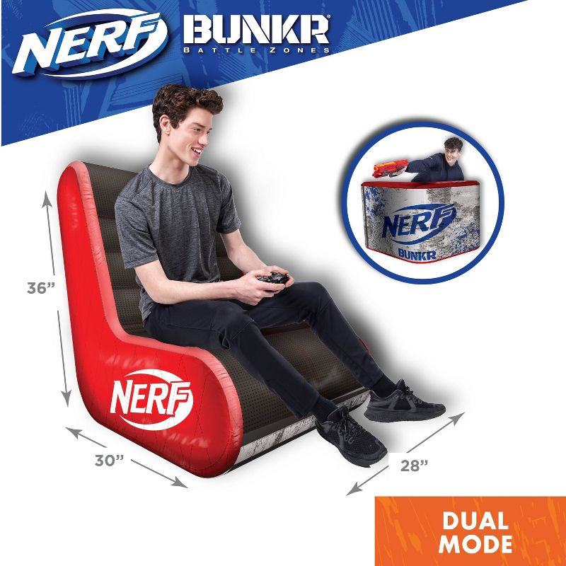 NERF BUNKR Battle Switch Inflatable Gaming Chair