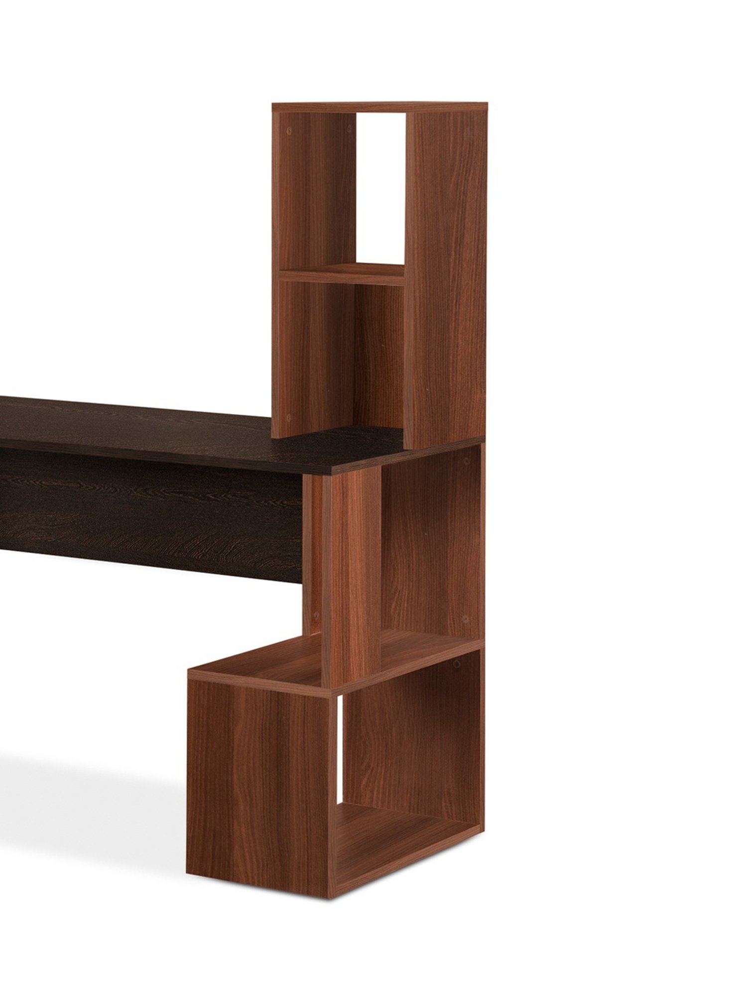 Delite Kom Groot Flowery Wenge Brown Engineered Wood Free Standing Study Table
