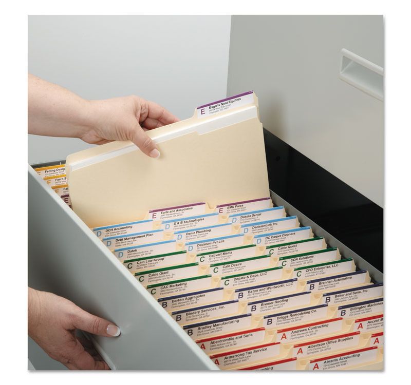 Smead 1 1/2 Inch Expansion Folder Two Fasteners 1/3 Top Tab Letter Manila 50/Box 14595