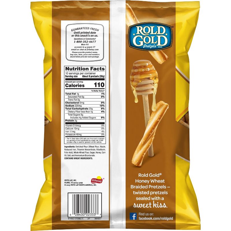 Rold Gold Braided Honey Wheat Pretzels - 10 Oz
