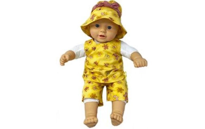 JC Toys Lil' Cutesies Twins 8.5" All Vinyl Baby Doll with Stroller