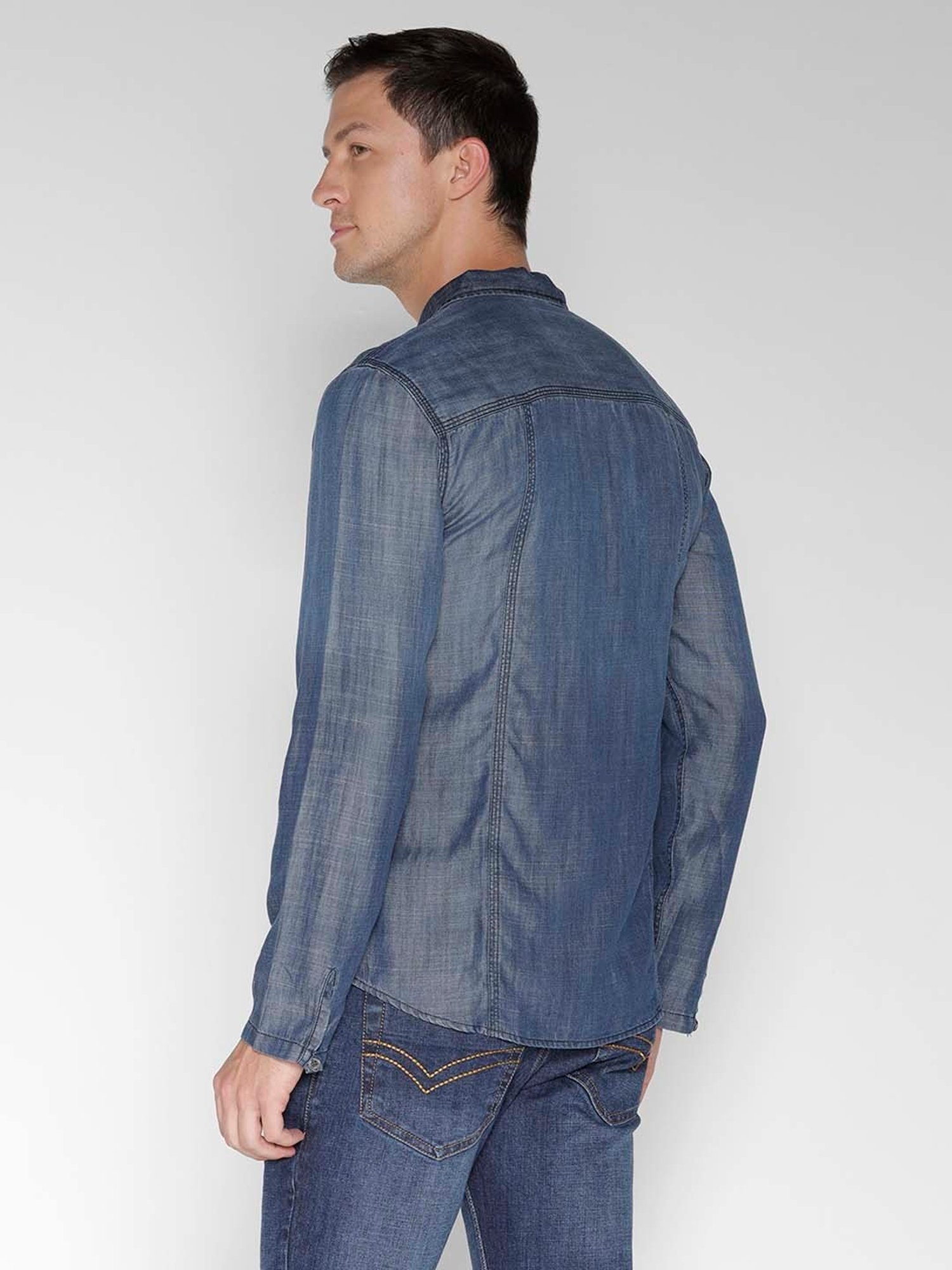 Identiti Blue Slim Fit Shirt