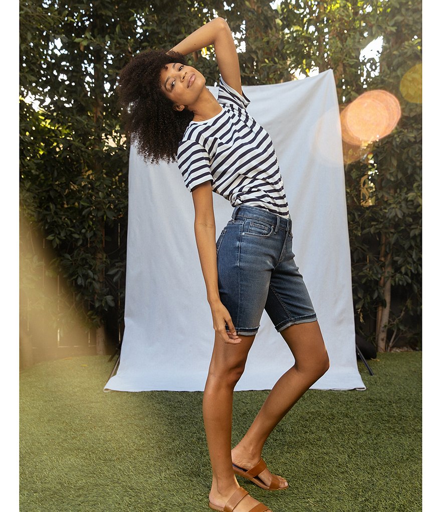 Silver Jeans Co. Suki Flip Cuff Bermuda Shorts