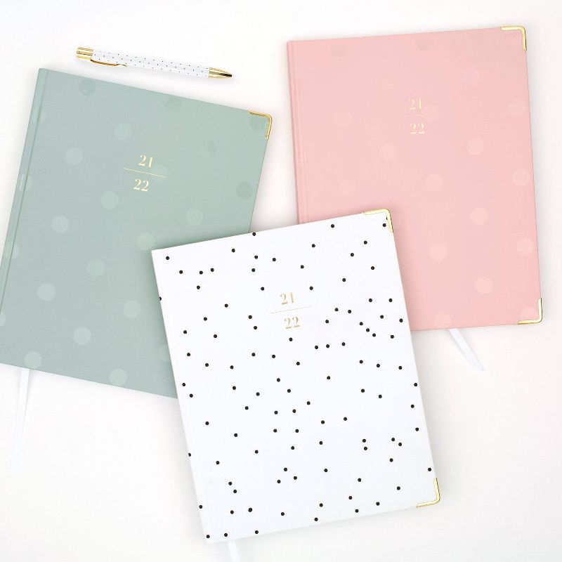 2021-22 Academic Planner 9.875" x 7.875" Casebound Weekly/Monthly Green - Sugar Paper™