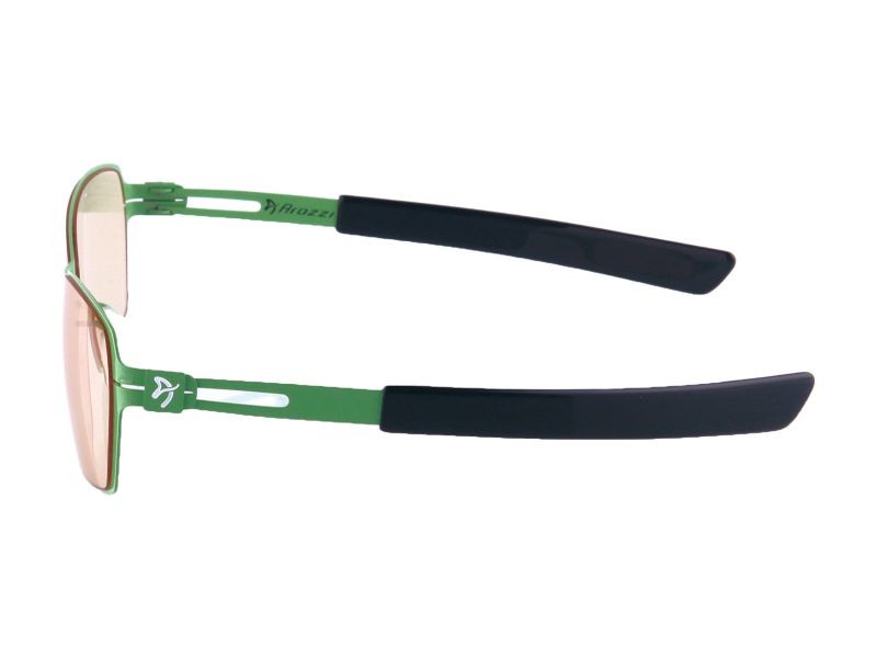 Arozzi Visione VX-500 Computer Gaming Glasses - Anti-glare, UV and Blue light Protection, Eye Strain Relief, Comfortable Gaming, Green