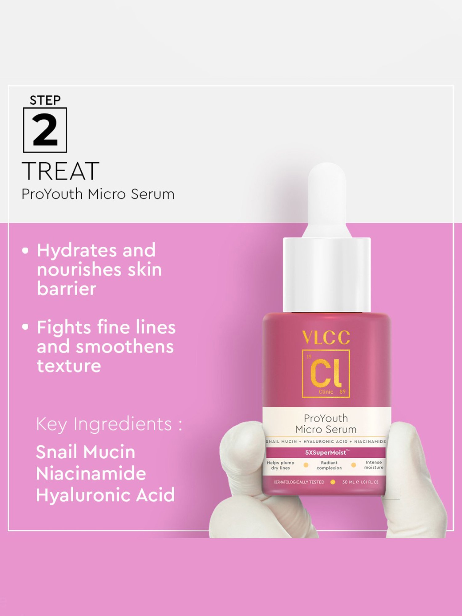 VLCC Clinic Face Wash, DeTan Sun Screen, ProYouth Micro Serum & Bio Cream Combo