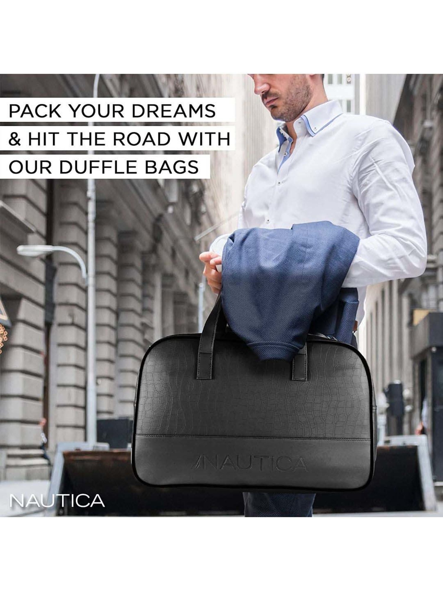 Nautica Black Medium Duffle Bag
