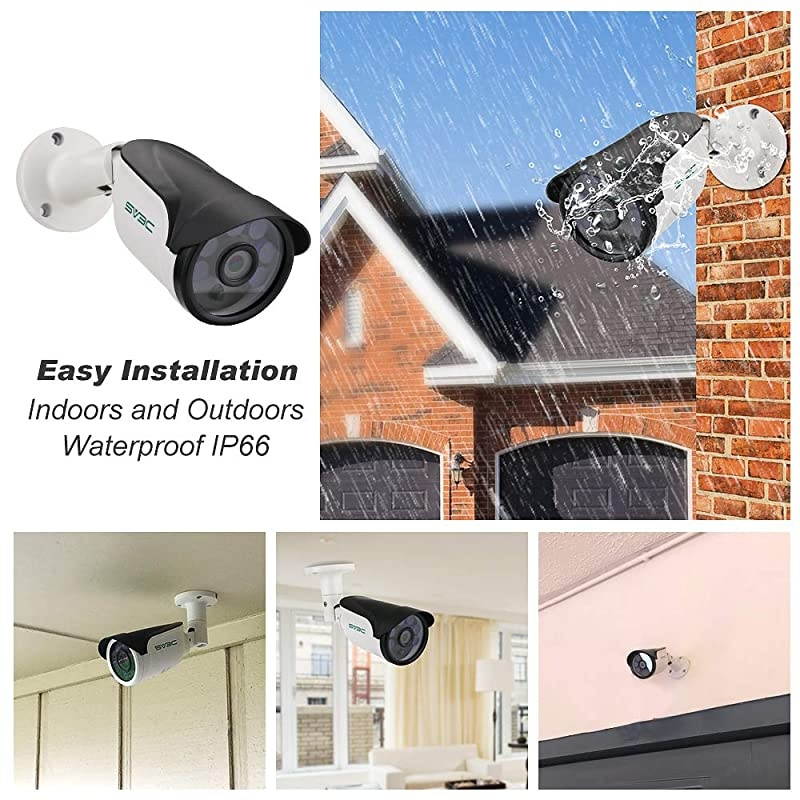 POE Camera  3Megapixels POE IP Security Surveillance Camera Outdoor IR Night Vision 65100ft H265 Video Compression IP66 Waterproof Smart Motion Detection Onvif CompatibleSeries A