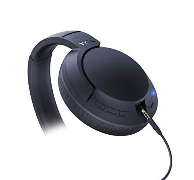 TCL ELIT400NC Wireless On-Ear Headphones Hi-Res Noise Cancelling Bluetooth Headphones with 22 Hour Playtime and Fast Charge - Midnight Blue