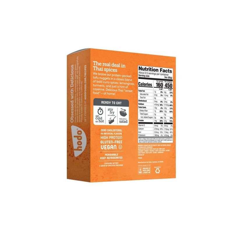 Hodo Plant-Based Organic Vegan Moroccan Tofu Cubes - 8oz