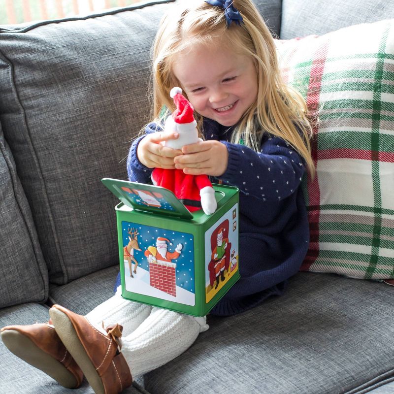 'Santa Jack-in-the-Box' Bouncing Spring Toy