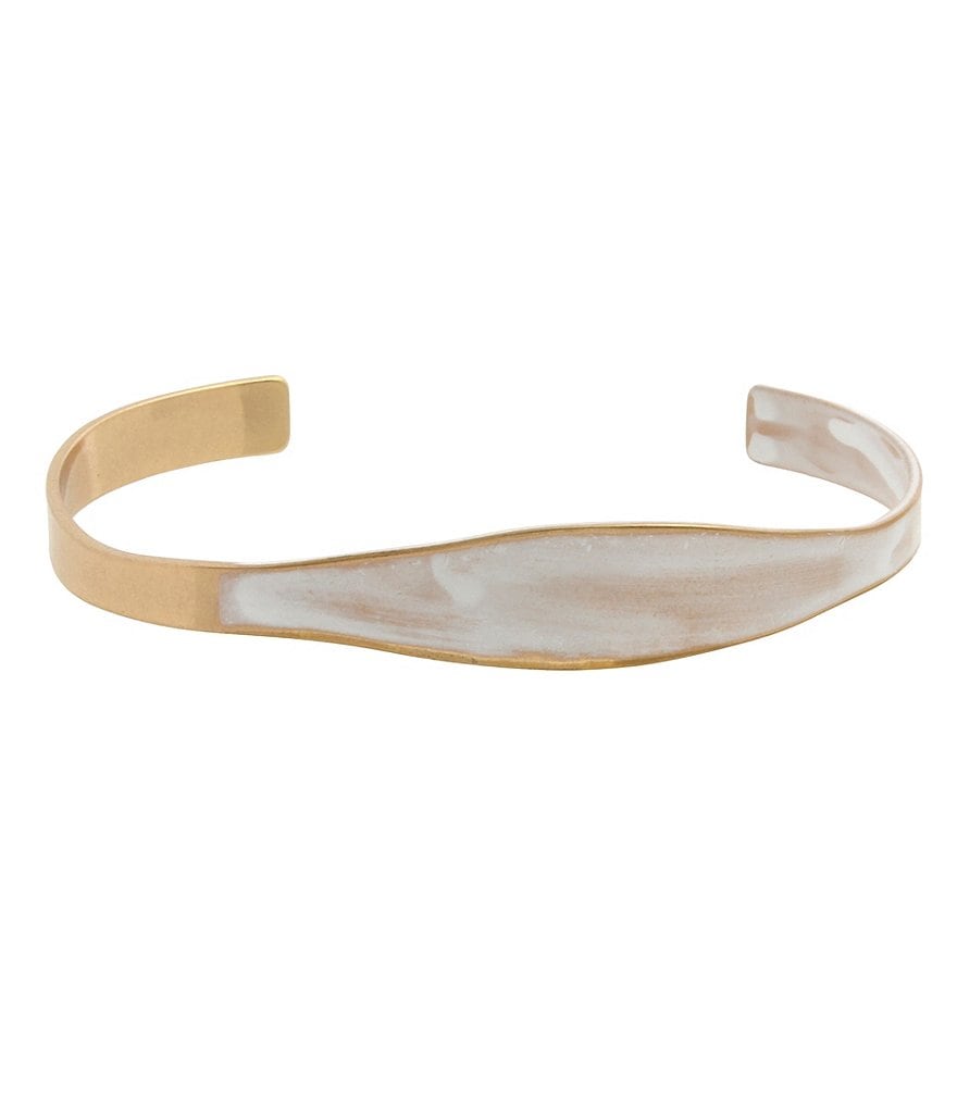 Barse Sterling Silver and Genuine Turquoise Detailed Cuff Bracelet