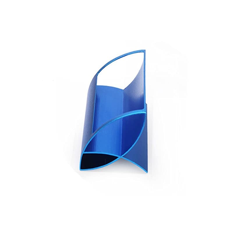 Desktop Innovative/Creative Q Shape Stainless Steel Business Name Card Holder (Black)