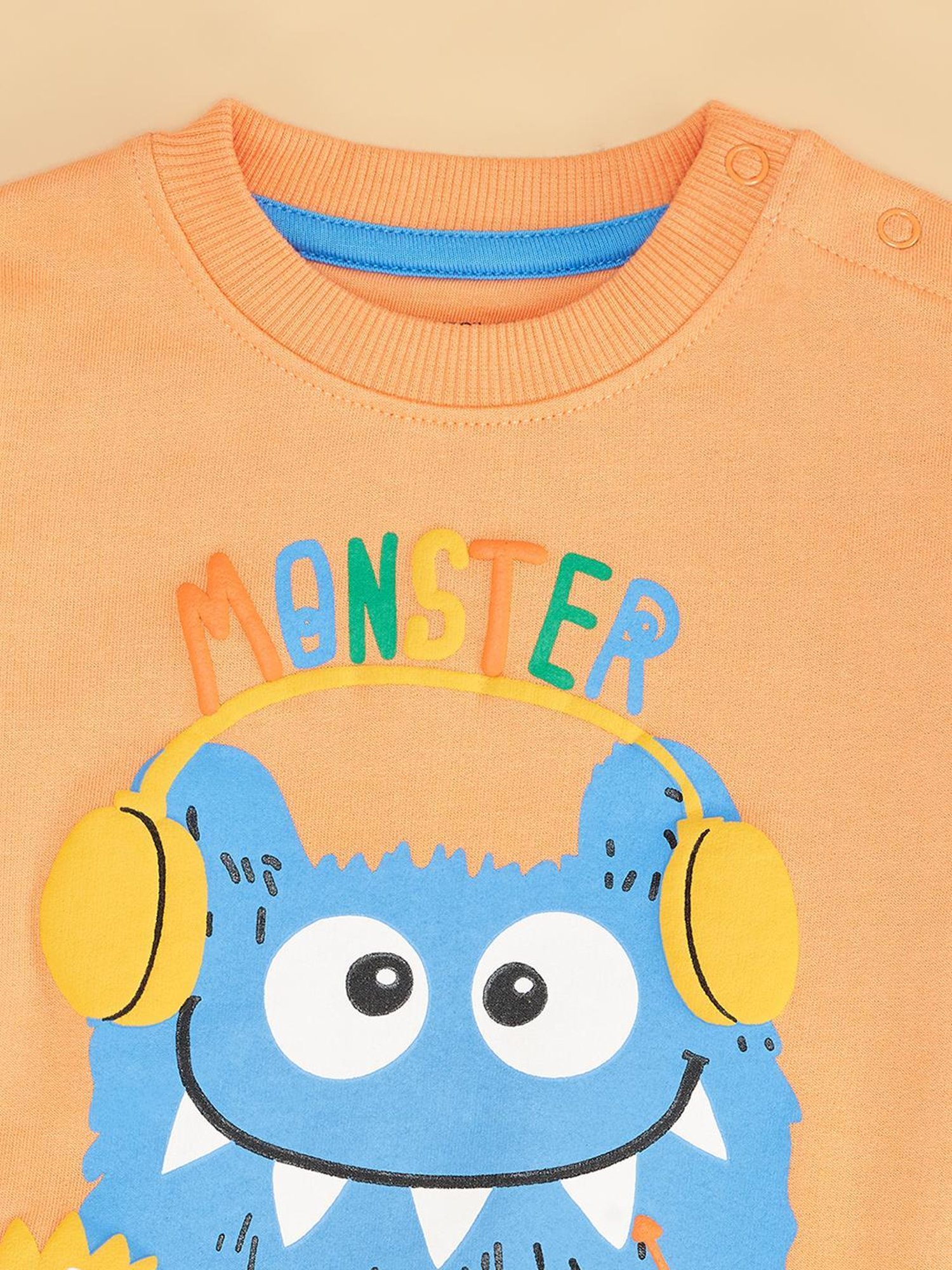 Pantaloons Baby Orange Sweatshirt