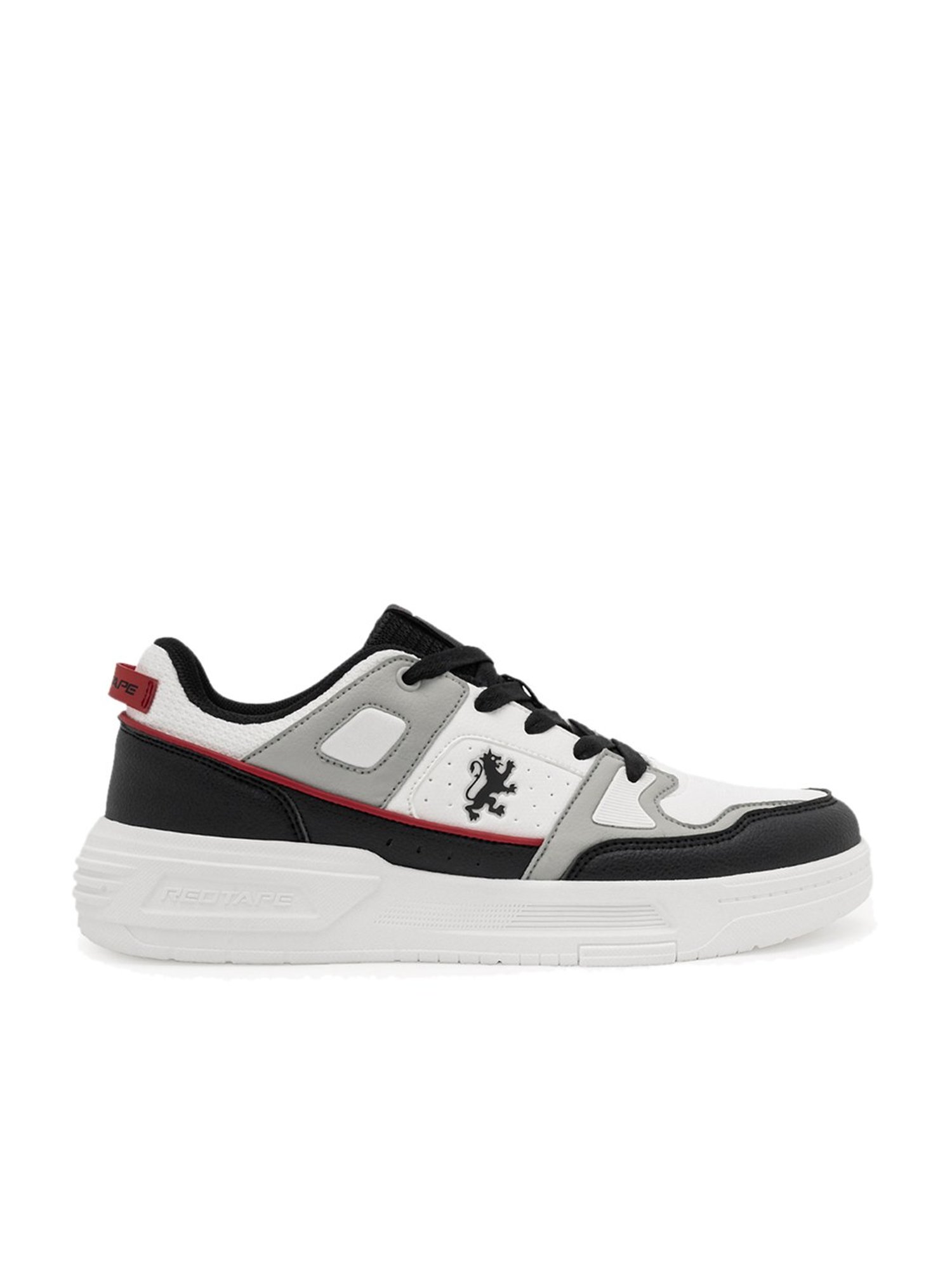 Red Tape Men's Hustle Series Black Casual Sneakers