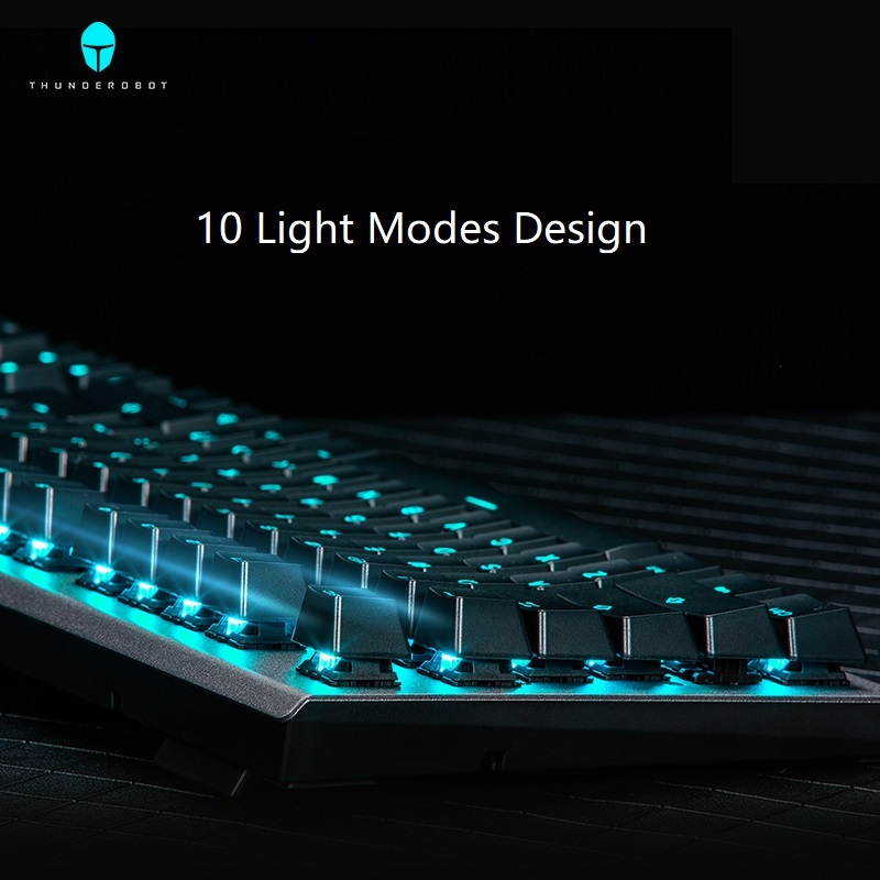 Thunderobot KG5104 Cherry MX Red Mechanical  Gaming Keyboard, N-key Rollover, 10Modes Light Effect Adjustment- Classic Version
