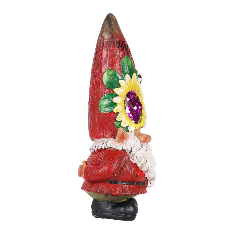 10.43" Resin Garden Gnome Red - Exhart
