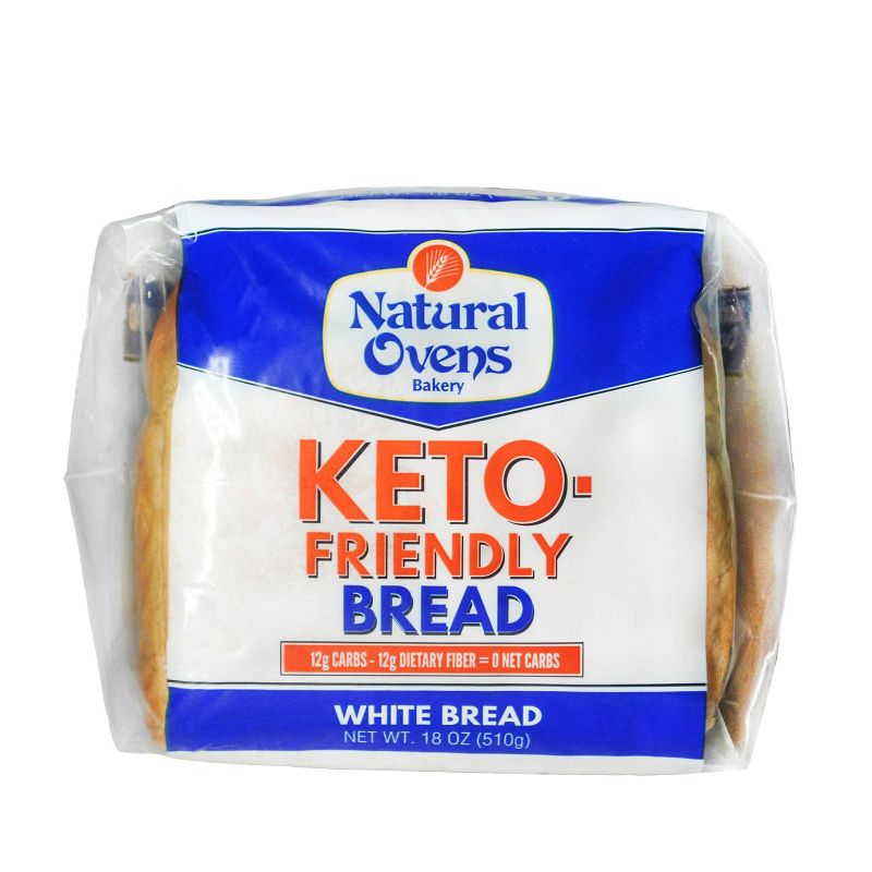 Natural Ovens Keto Friendly White Bread - 18oz