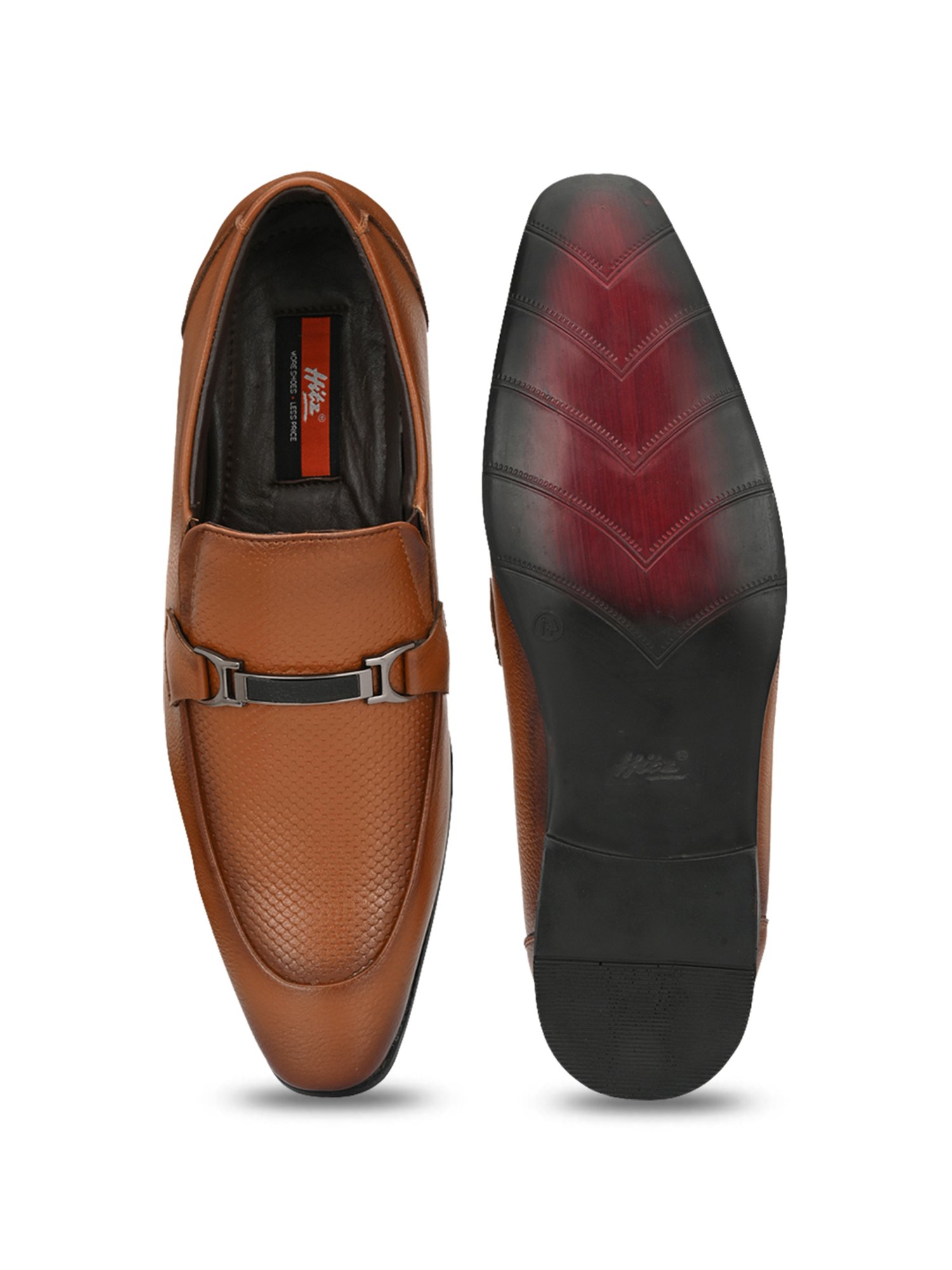 Hitz Men's Tan Formal Loafers