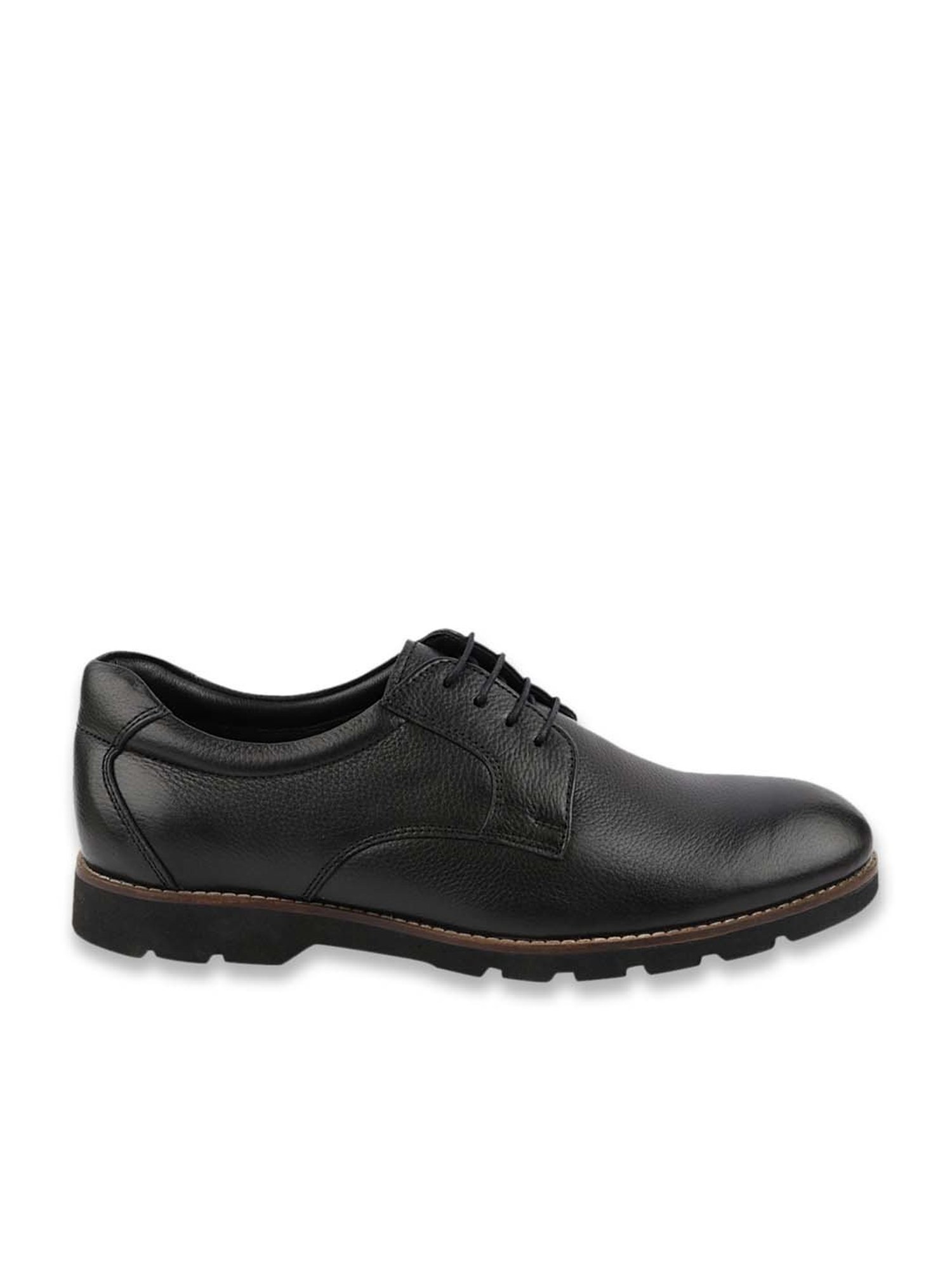 MediFeet Men's Black Derby Shoes