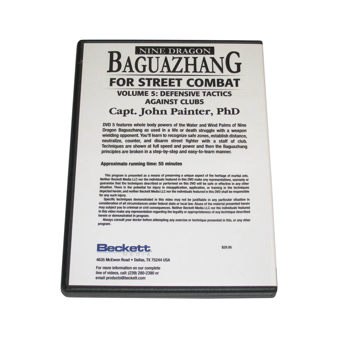 Nine Dragon Baguazhang Street Combat #5 Defensive Tactics Against Clubs DVD John Painter BAG05-D