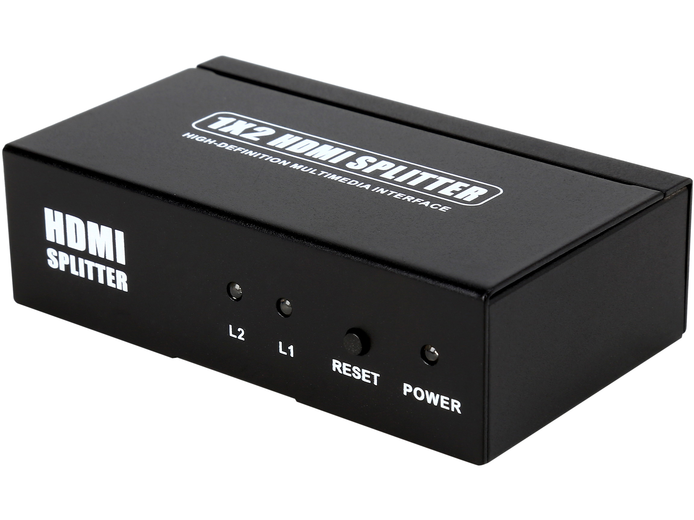 Coboc HA-HMSPL-1X2 2 Ports 1 x 2 HDMI Amplified Powered Splitter/Signal Distributor w/ 3D HDCP 1080P Support
