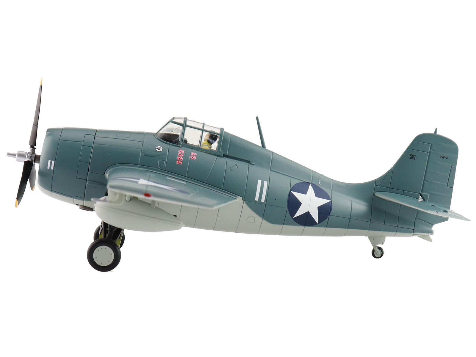 Grumman F6F-5 Hellcat Fighter Aircraft "Blue Angels #2" (1946) United States Navy "Air Power Series" 1/72 Diecast Model by Hobby Master
