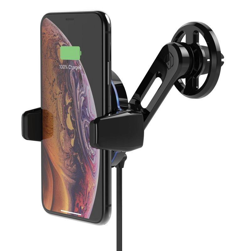 Scosche MagicGrip Vent mount with 10W Qi Charging - Black