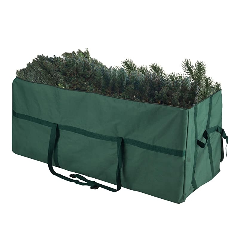 83DT5030 Heavy Duty Canvas Christmas Storage Bag Large for 9 Foot Tree NonRolling Green