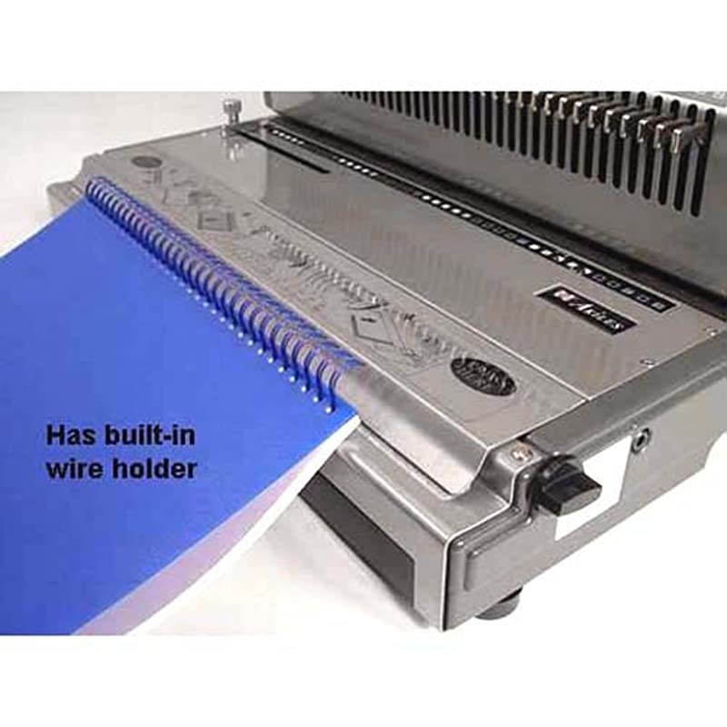 WireMac-31 Model AWM31 Wire Punch & Binding Equipment, 3:1 Pitch, All 40 Disengaging Dies, Square (0.157? x 0.157?) Hole Punch, Heavy-Duty, 20 sheets single punching capacity (20 lbs paper)