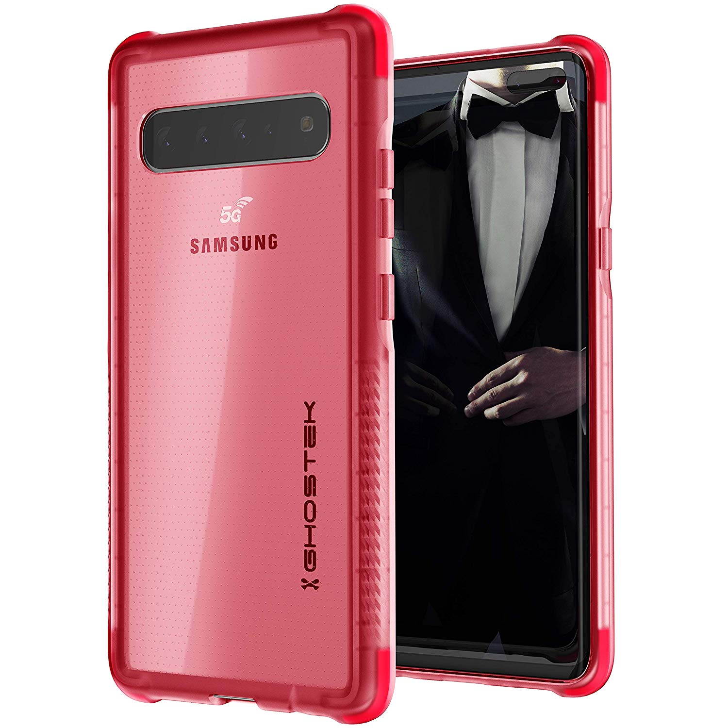 Ghostek Covert Clear Galaxy S10 Case with Super Slim Thin Design and Anti-Slip Grip Tough Shockproof Heavy Duty Protection and Wireless Charging Compatible for 2019 Galaxy S10 (6.1 Inch) - (Clear)