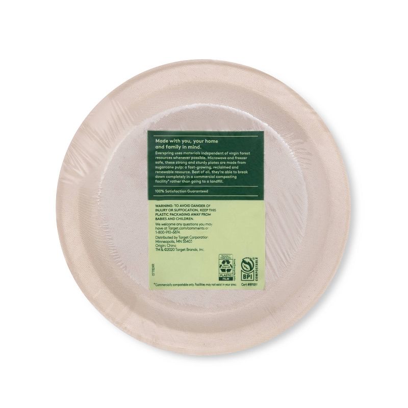 Disposable Plates 7" - 20ct - Everspring™