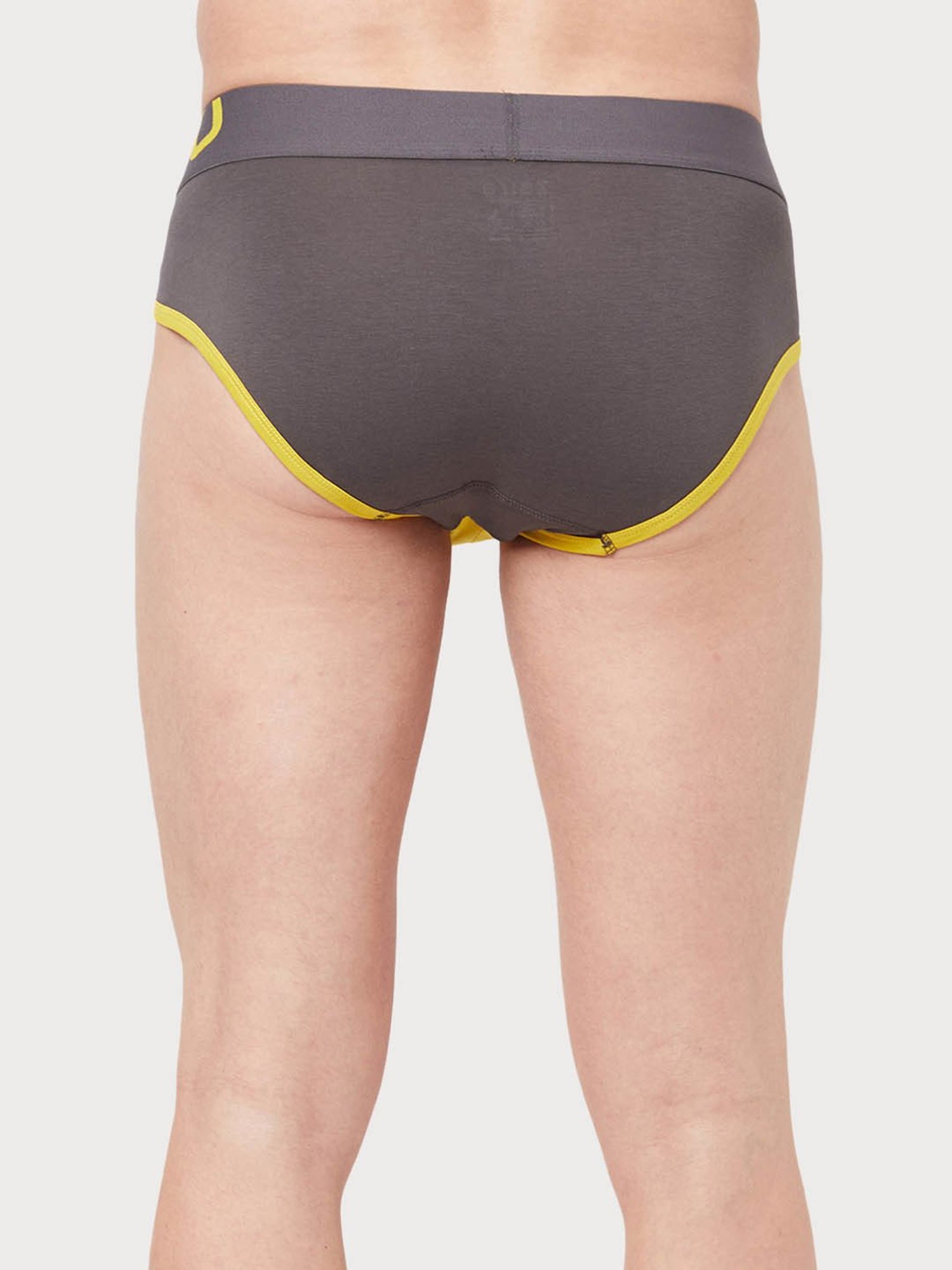 Zoiro Ribbon Red & Sulphur Regular Fit Briefs - Pack Of 2