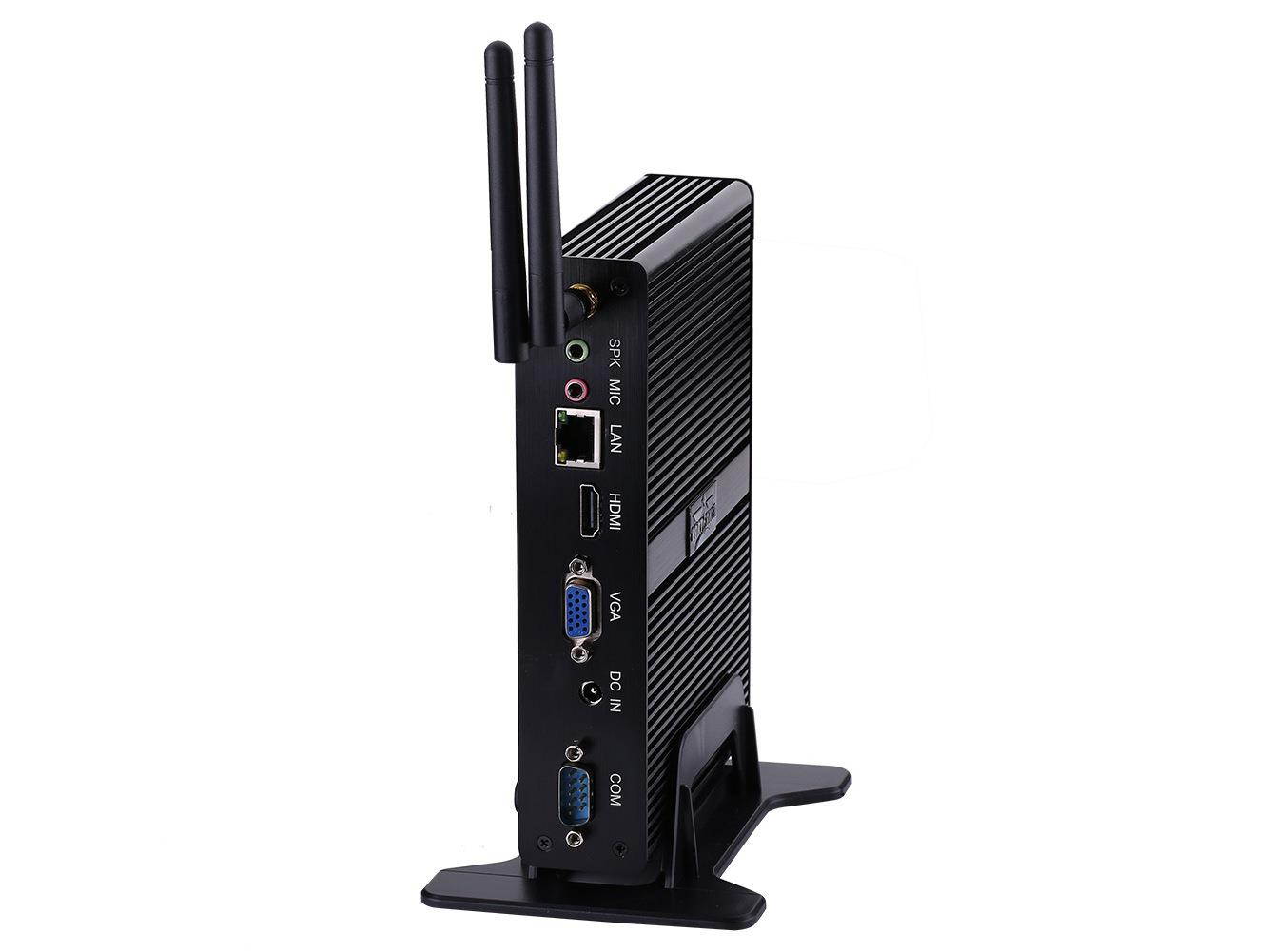 Partaker P6 Fanless Mini PC with Intel Celeron J1800 2 RS232 8G RAM 512G SSD Windows 10 OEM
