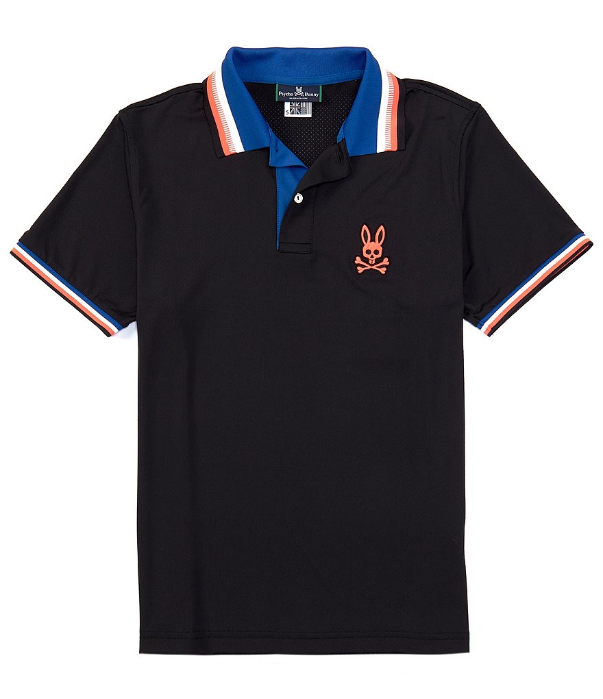 Visconti Petal Print Short-Sleeve Polo Shirt