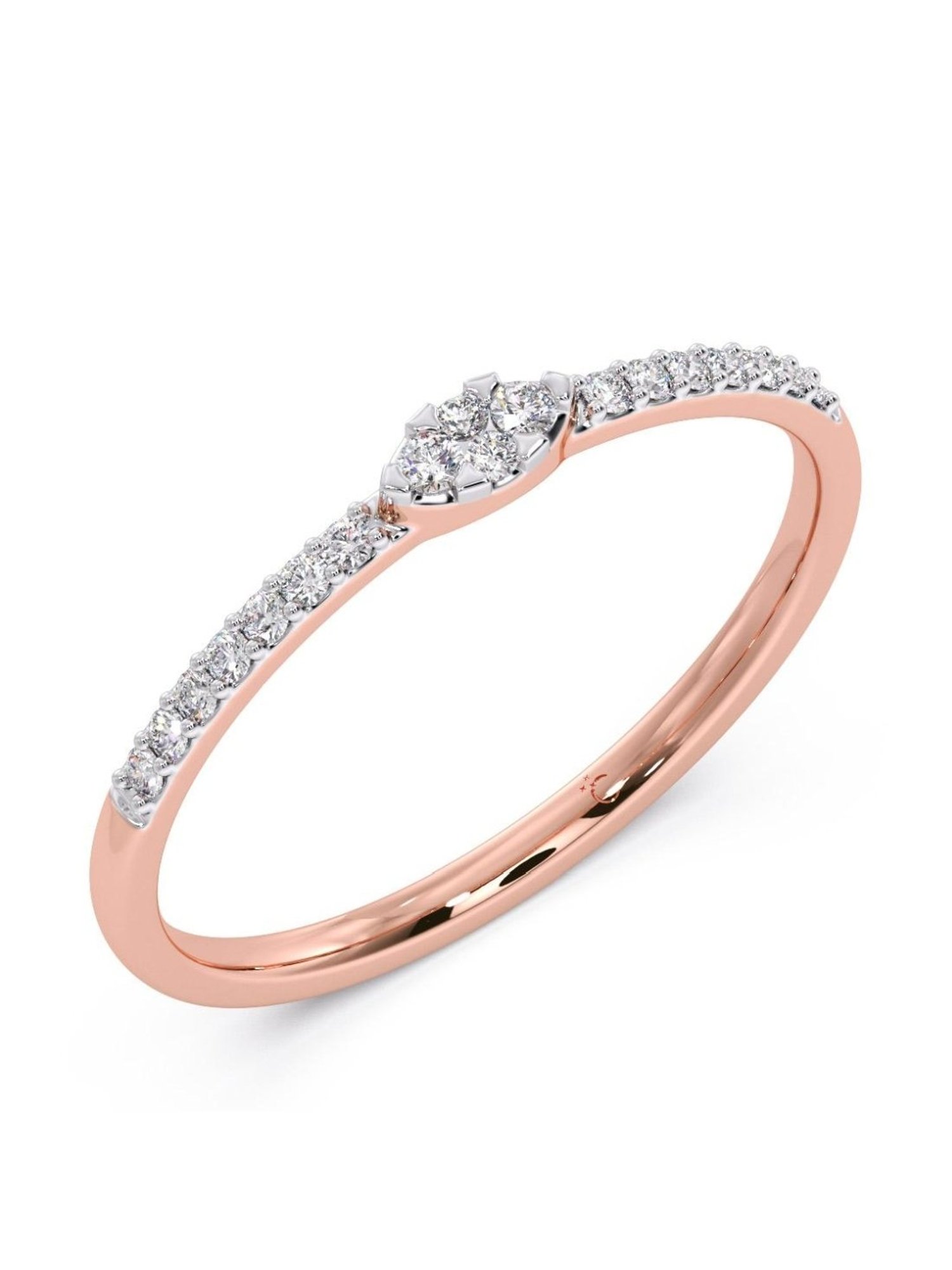 Candere by Kalyan Jewellers 18k Yellow Gold & Diamond Ring for Women